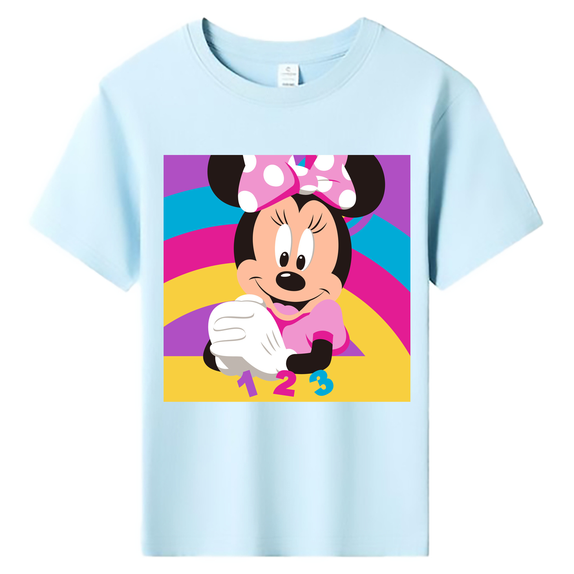 ミッキーマウス Mickey Mouse 綿100％キッズTシャツ（フロントプリント）